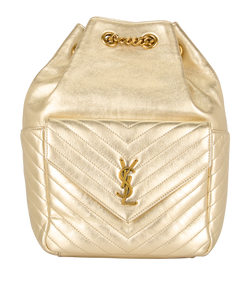 Metallic Joe Backpack, Calf Leather, Gold, DB, 90721, 3*